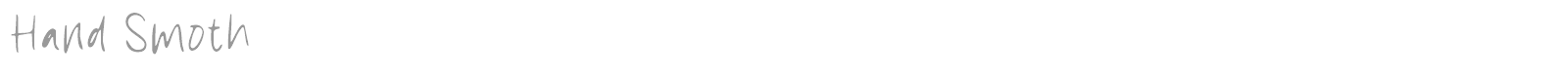 Hand Smoth font preview